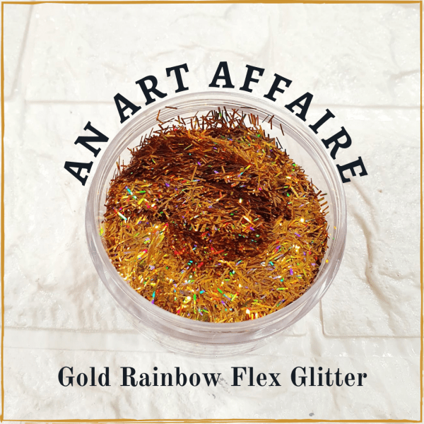 Gold Rainbow Flex Glitter