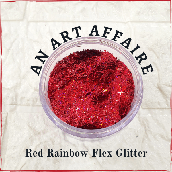 Red Rainbow Flex Glitter