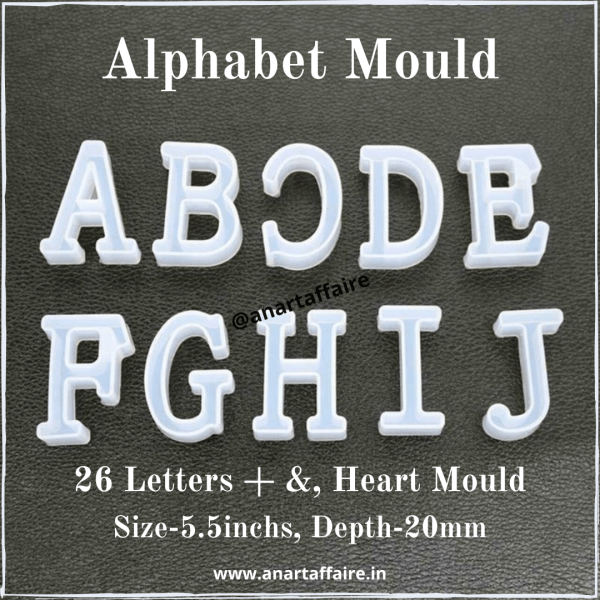 5.5inchs Alphabet Mould 26 letters