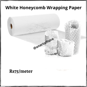 White Honeycomb Wrapping Paper