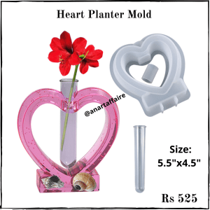 Heart Planter Mold with Tube