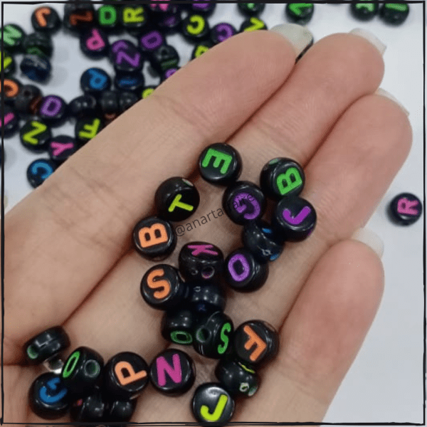 Alphabet Beads (Black)
