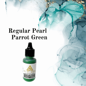 Regular Pearl Alcohol Ink Parrot Green