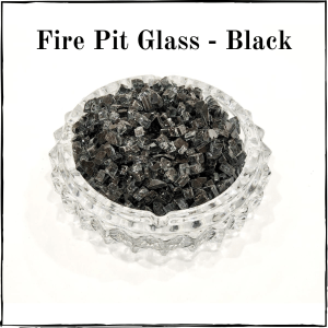 Fire Pit Glass - Black