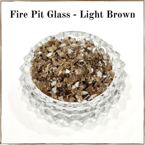 Fire Pit Glass - Light Brown