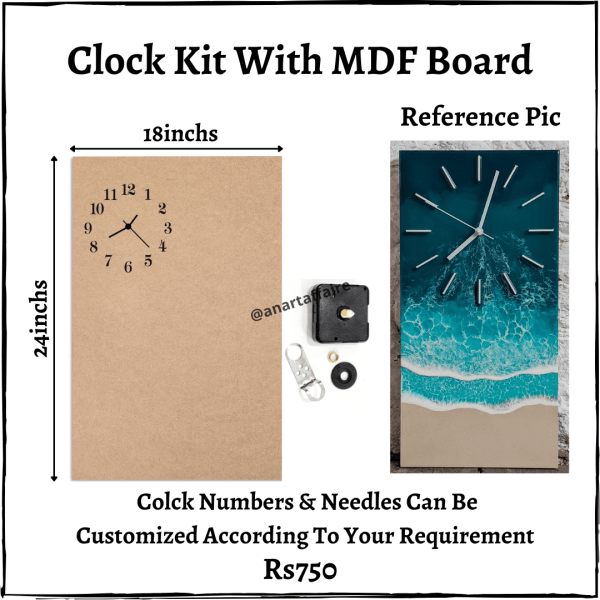 Clock Kit With MDF Board
