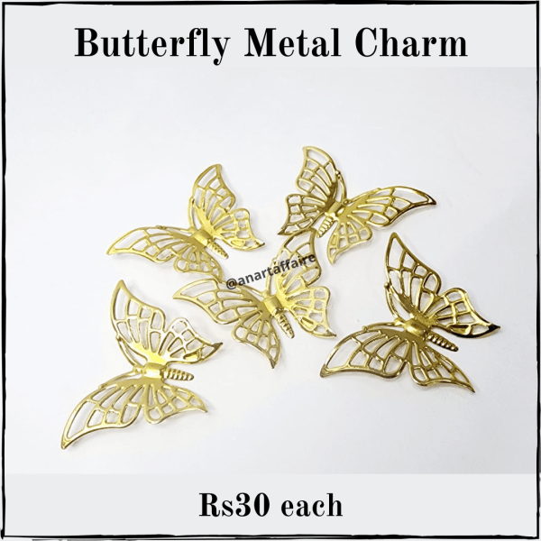 Butterfly Metal Charm