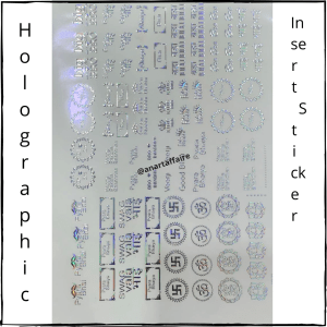 Holographic Insert Sticker A5