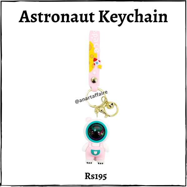 Astronaut Cartoon Keychain