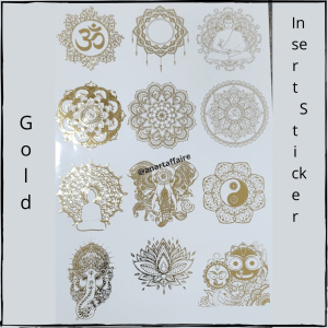 Gold Insert Sticker A5