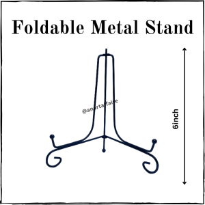 Black Metal Stand Foldable