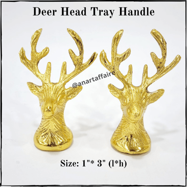Deer Head Tray Handle
